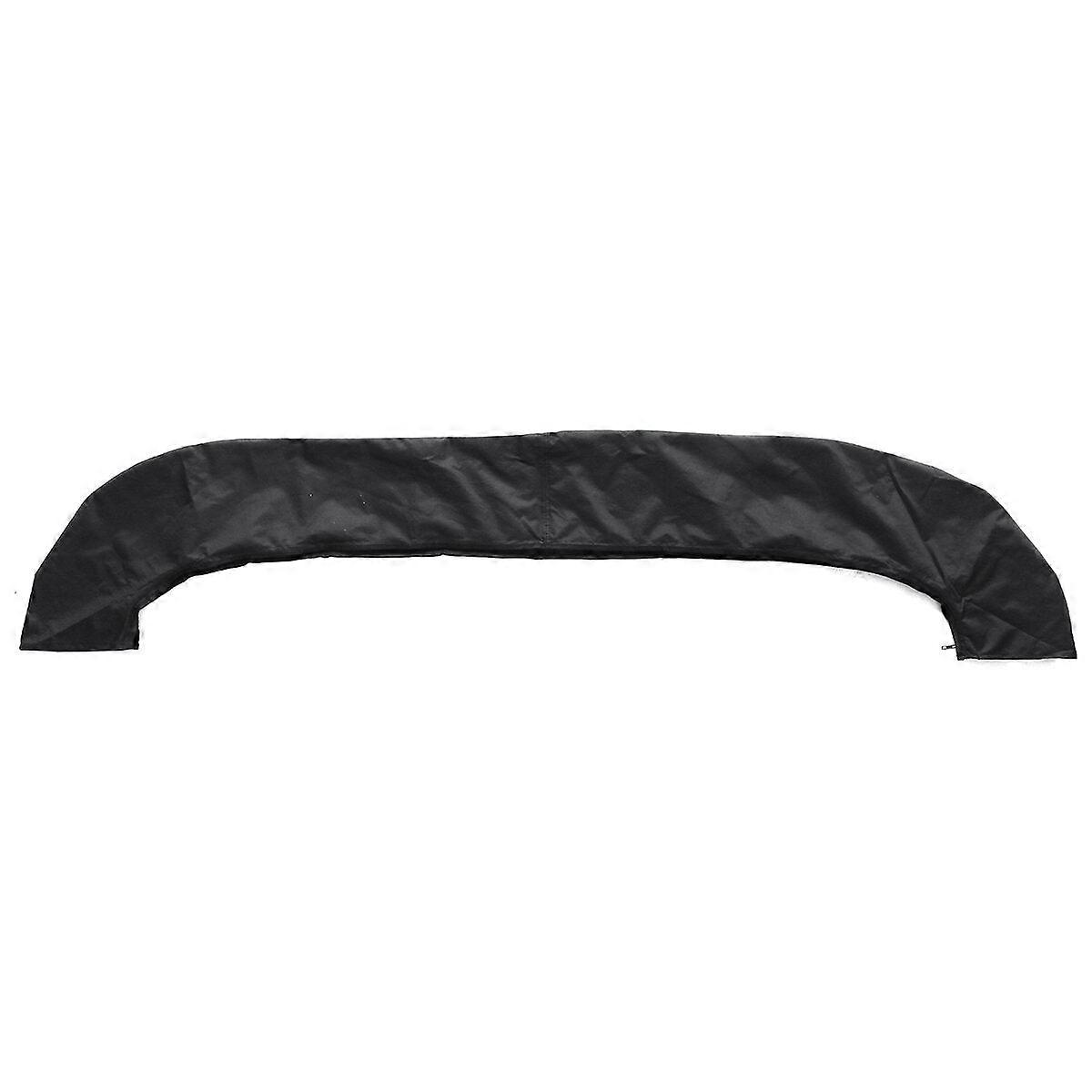 Black 3 Bow 600d Bimini Top Boot Cover Marine Boat Shade Canopy Yacht Roof Tarpaulin Dust Cover With Zipper