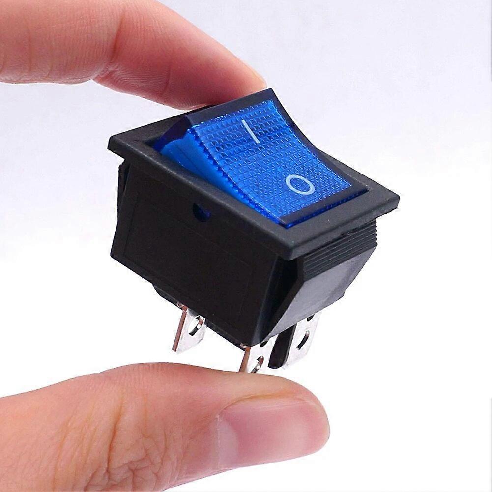 Switch ON/Off 4 Pins with Light 10A AC125-250V KCD4 Small Button for ...