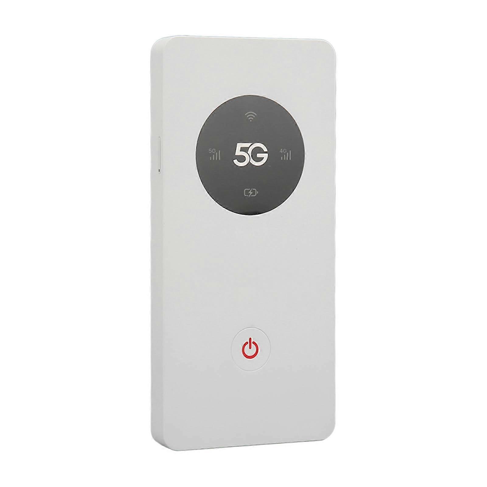 5G WiFi Mobile Hotspot Nano SIM Slot 2.77Gbps DL 1.25Gbps UL 16 Devices Capacity 5G WiFi Router with USB Cable Pin