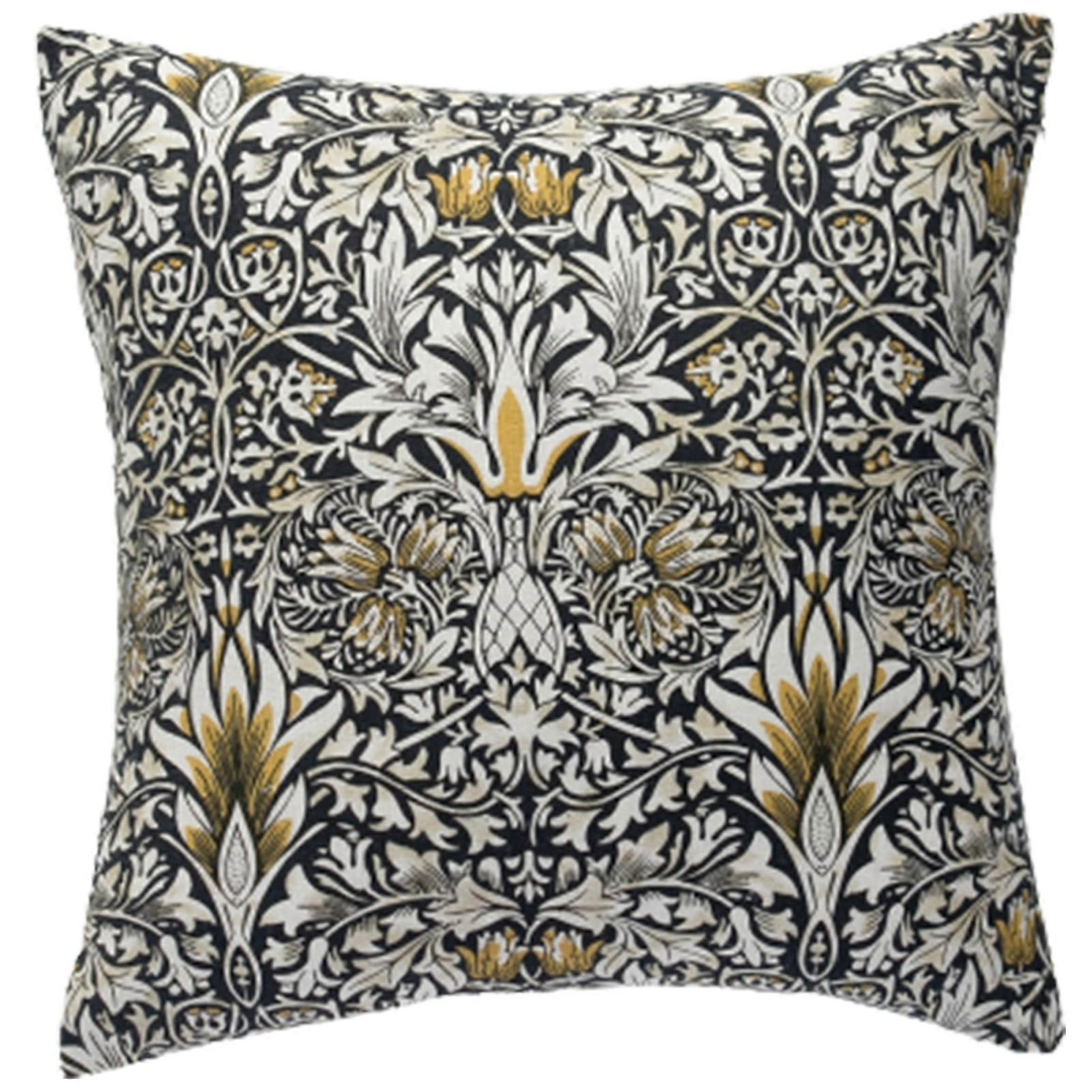 Pillowcase Cotton Linen Pillow Covers Peris Pattern Pillowcase without Core