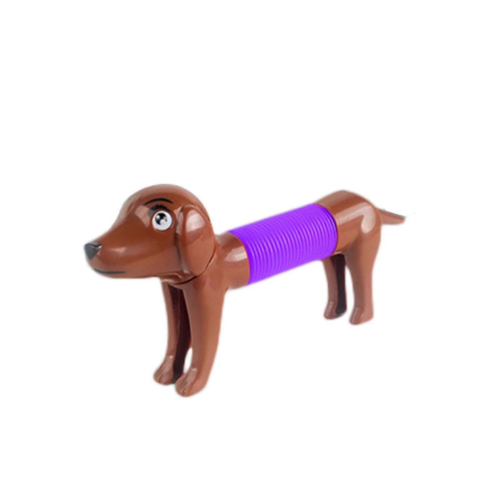 Retractable Toy Ss Stretchable 360-de Twi Dachshund Dog Fidt Toy For