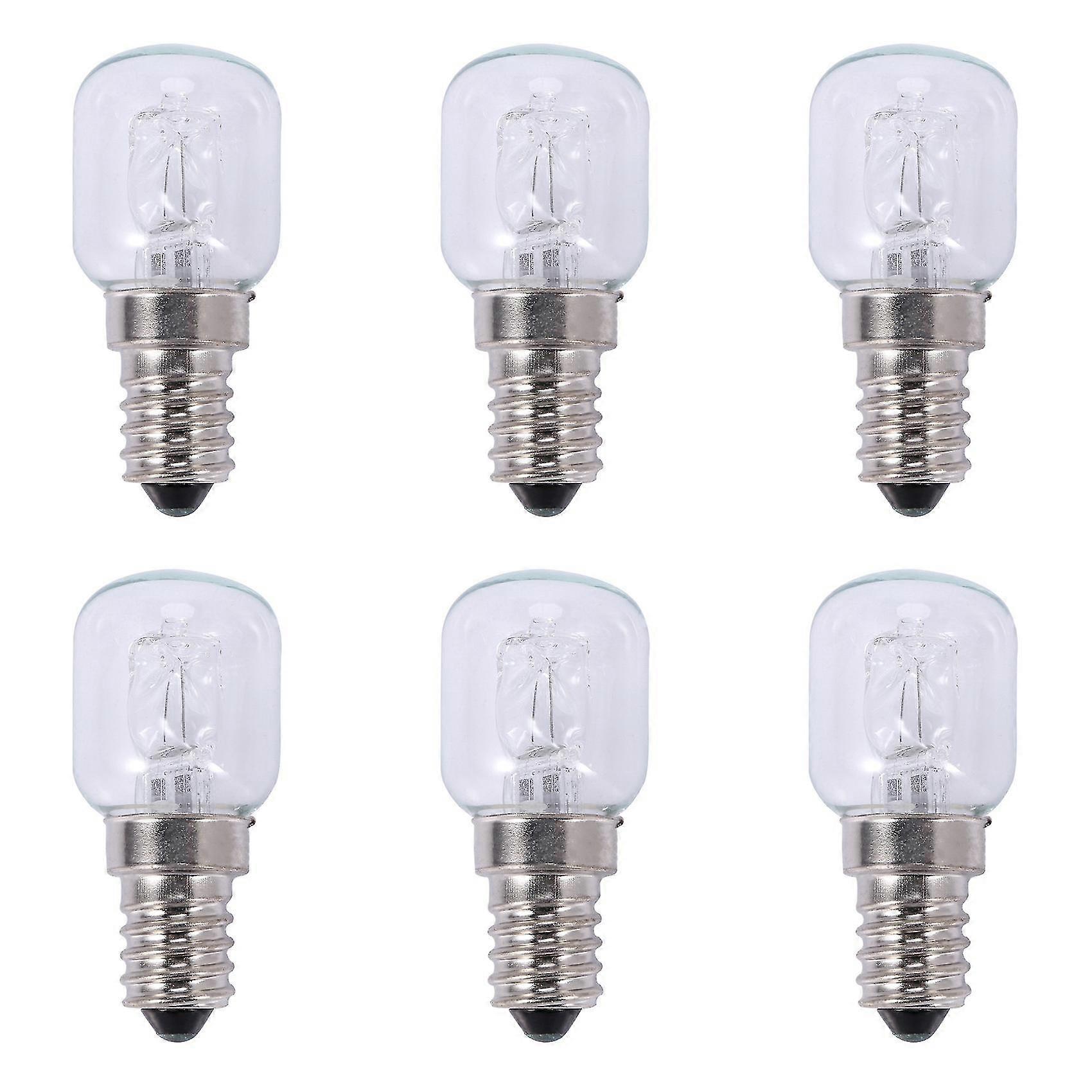 6個入り E14 高温電球 500度 25W ハロゲンバブルオーブン電球 E14 250V 25W クォーツ電球
