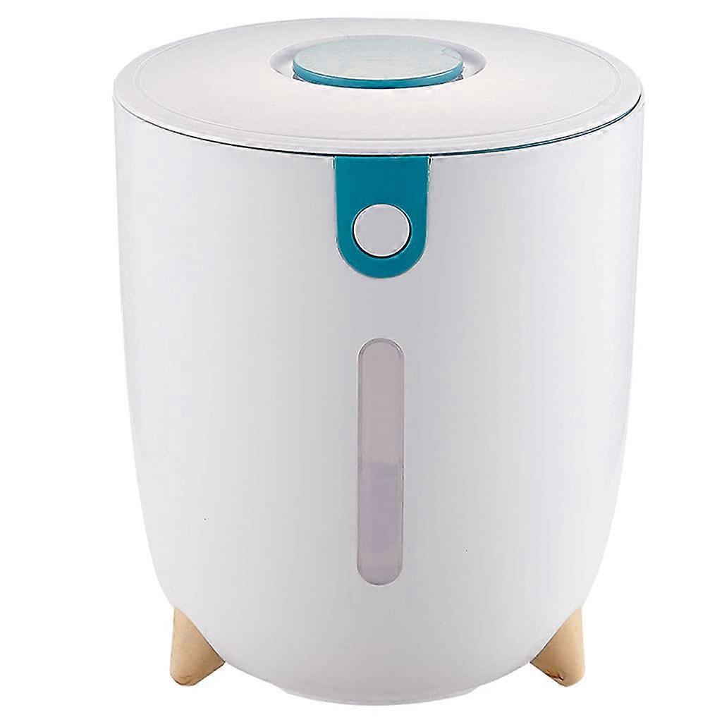 Rice Dispenser with Measuring Cup 20kg Grain Storage Bin Large Kitchen Grain Storage Container Household with Tank Lid Container Holder,blue