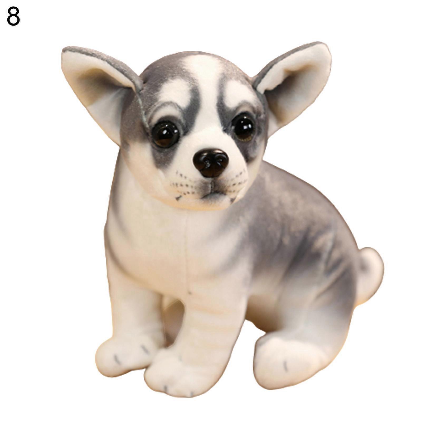 Dog Plush Toy High Simulation Strong Flexibility Washable Kids Gifts Pug Bulldog Husky Dalmatian Plush Dolls for Dorm KAESI