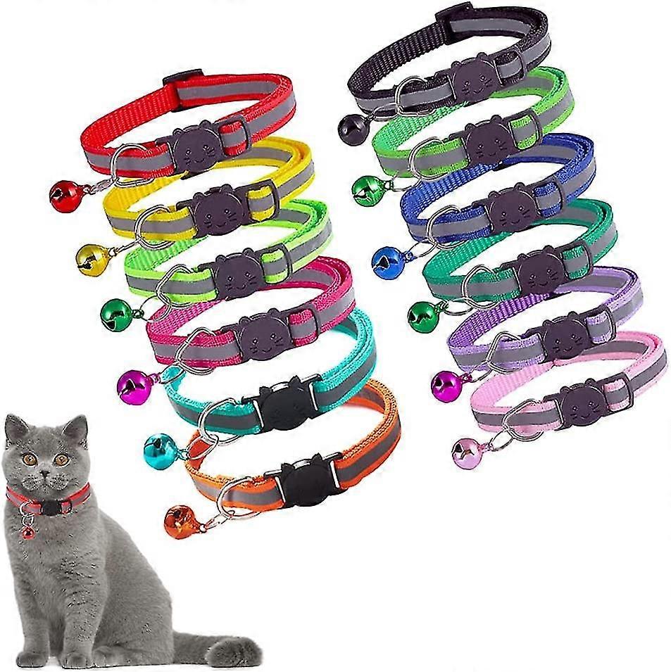Cat Collar Anti Strangulation Cat Collar, 12pcs Heilwiy Cat Collar, Cat Collar