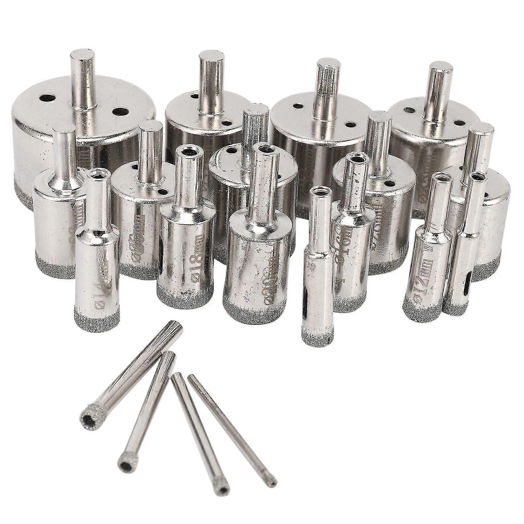20 Pcs 3-50mm Bits Set Tool Glass Marble Granite
