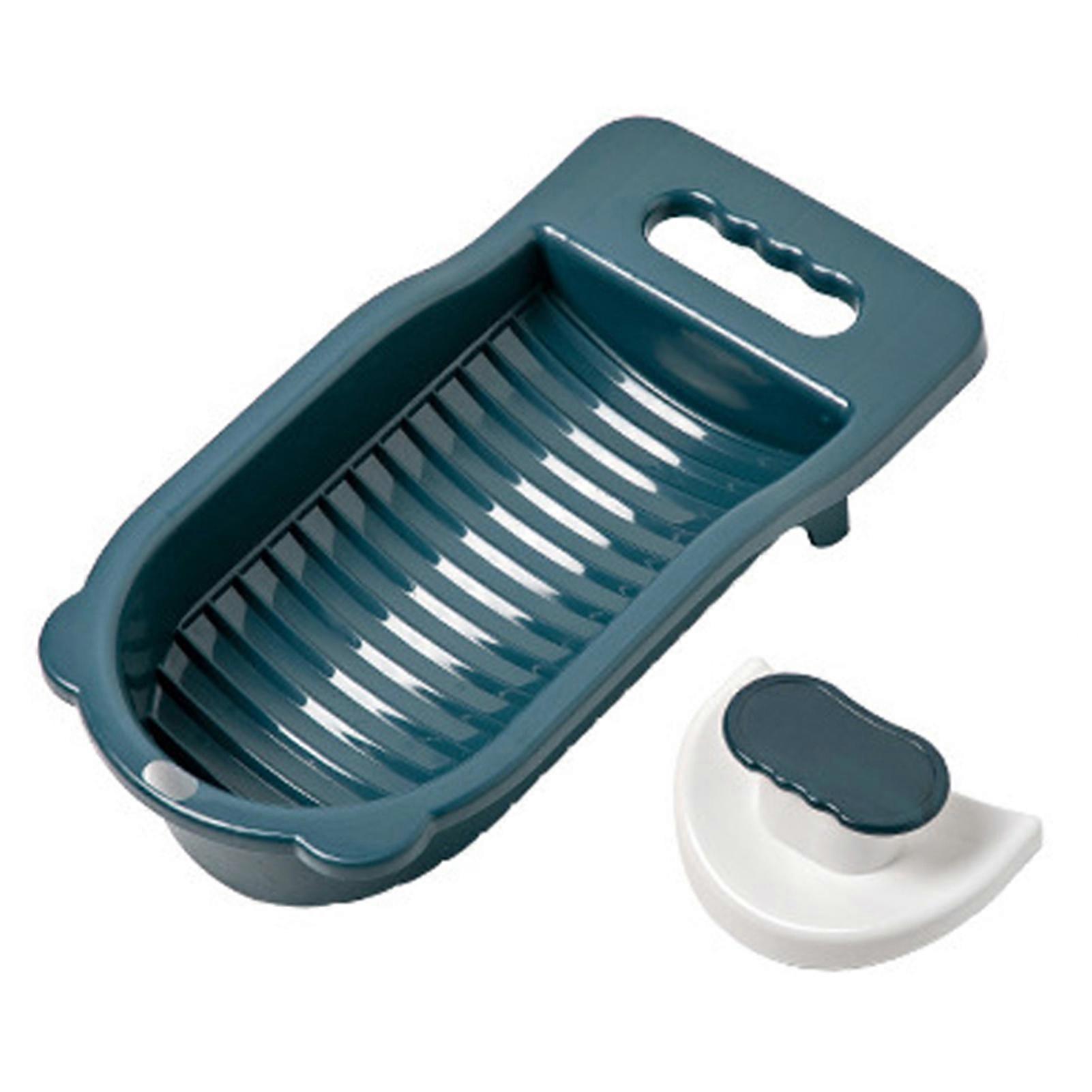 Clothes Laundry Board Mini Wash Board with Handle Non-Slip Design Detachable Clothes Washable Underwear Laundry Board Bathroom Supplies