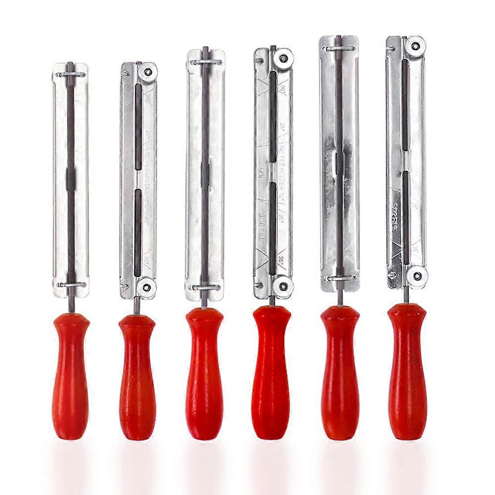 Wood Handle Chainsaw Sharpening File Chainsaw Sharpener Tool Steel Chainsaw Antirust Filing Sharpening Device Hand Tools