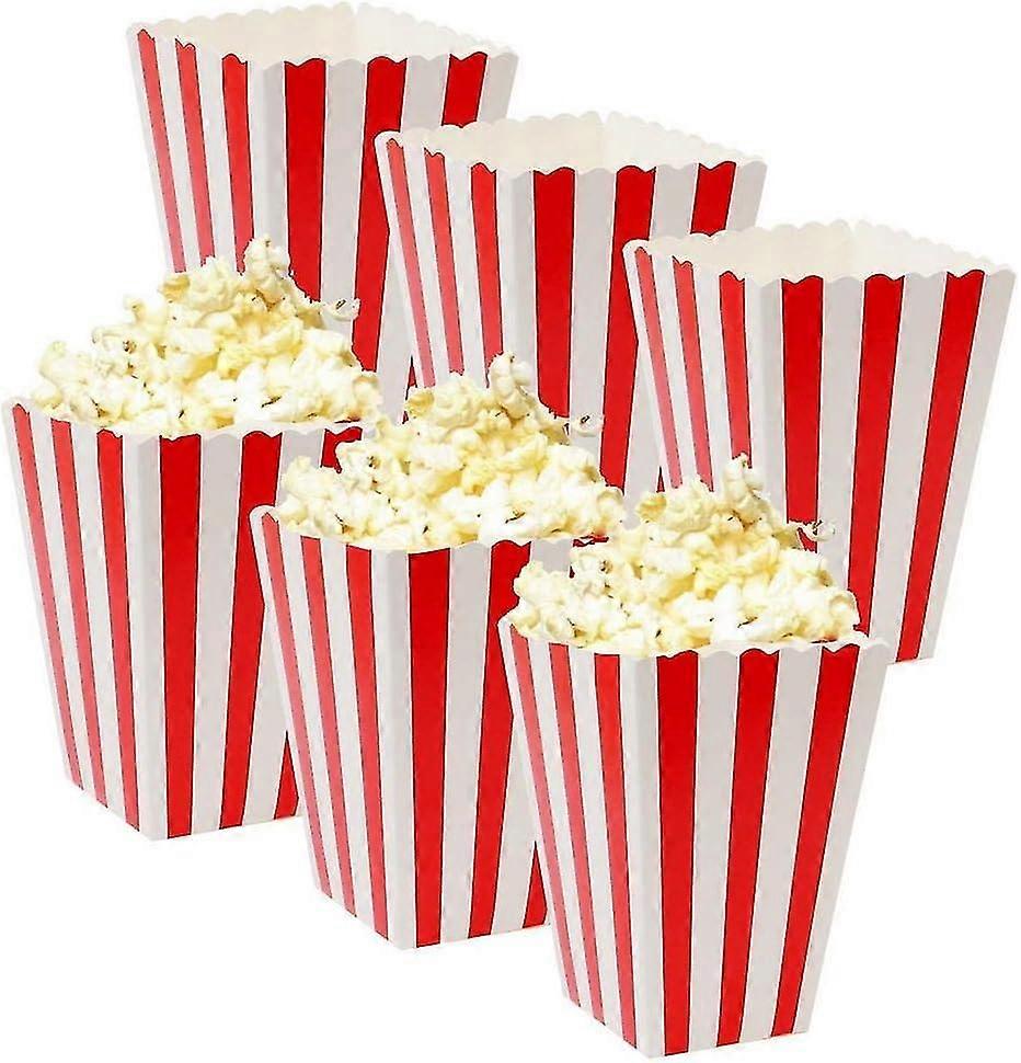 15 Pcs Popcorn Boxes, Popcorn Bags Reusable Popcorn Bucket Popcorn Favor Boxes For Movie Night, Party, Birthday