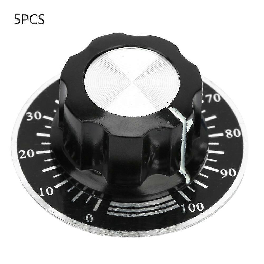 MF A03 Potentiometer Knurled Knobs Volume Control Cap  Digital Dial Scale Plate