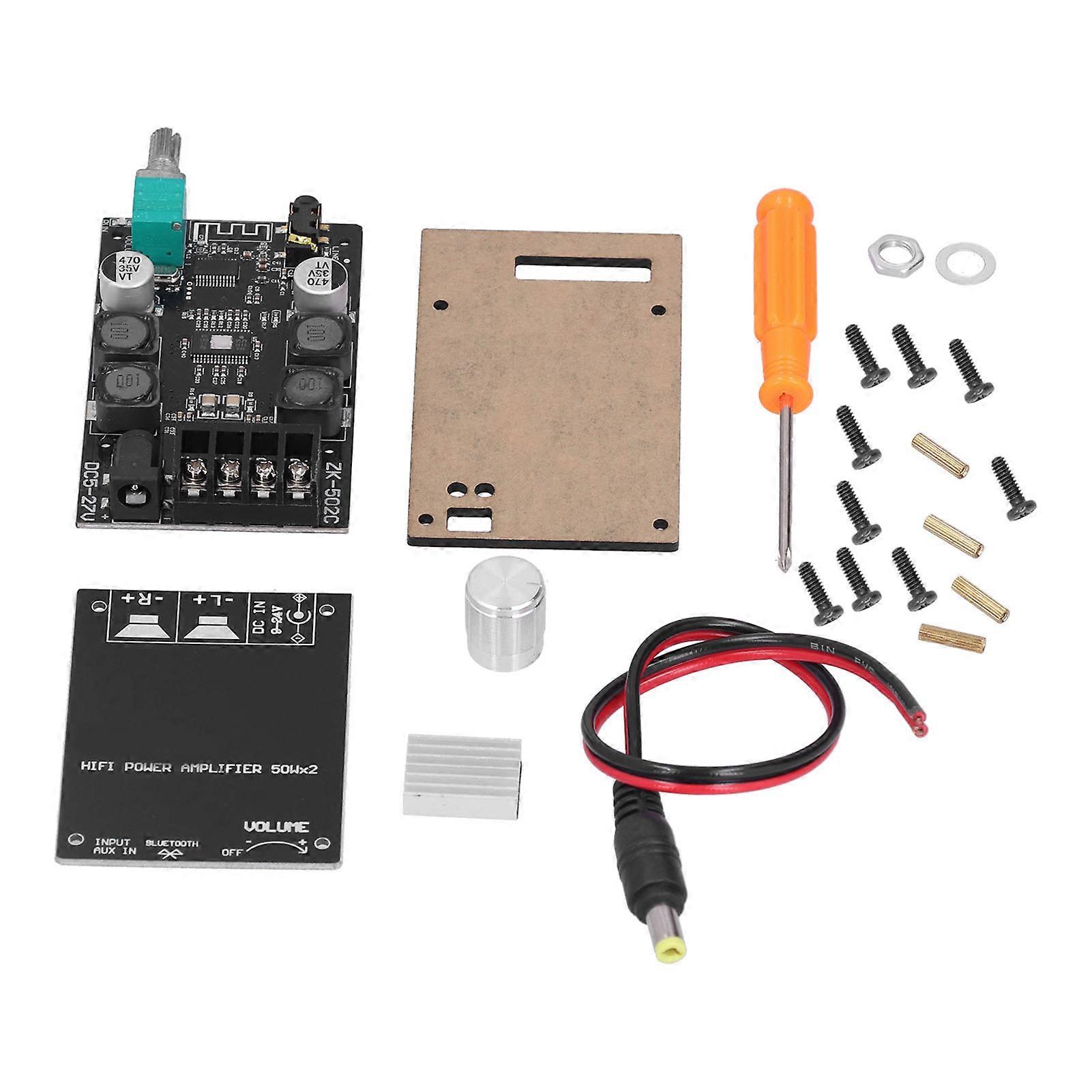 ZK 502C HIFI Power Amplifier Board 50W Convenient DIY Clear Sound Filter Inductance TPA3116 Audio Power Amplifier