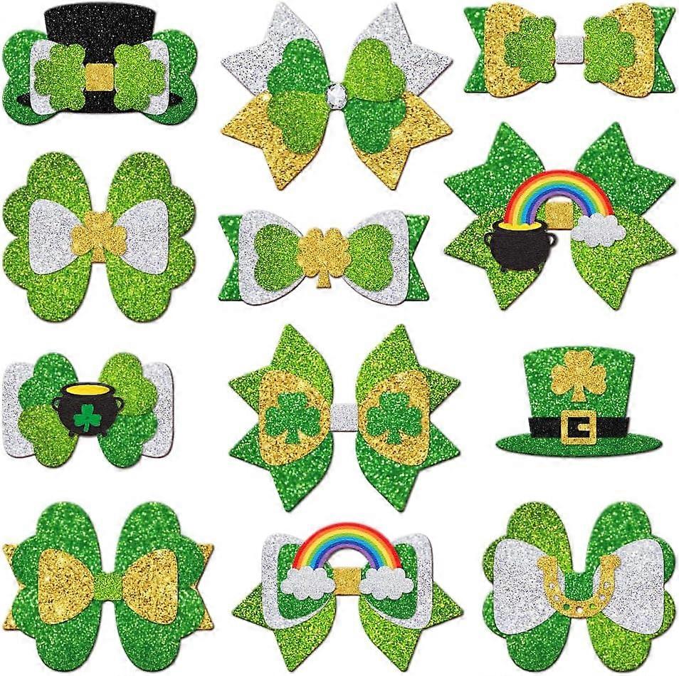 St Patrick's Day Bow Cutting Dies for Card Making 3D Bow Die Cuts Metal Cut Dies Template for DIY Scrapbooking Embossing Paper Album Craft Decor