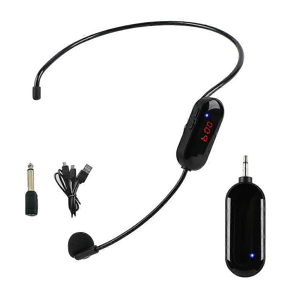 UHF Handheld Portable Guide Wireless Microphone Headset Teaching Presentation