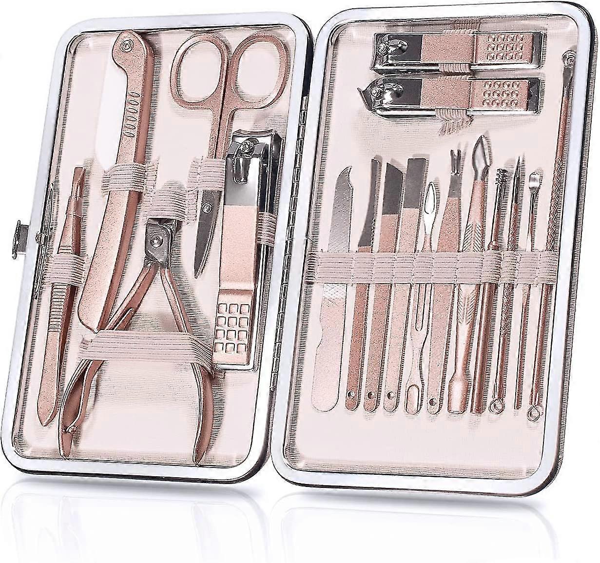 18 pcs manicure set (gold)