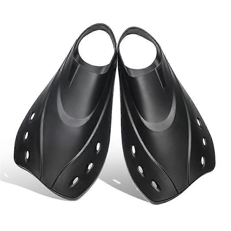 Short Swim Fins with Comfortable Full Foot Pocket Travel-Size for Snorkeling and Scuba Diving