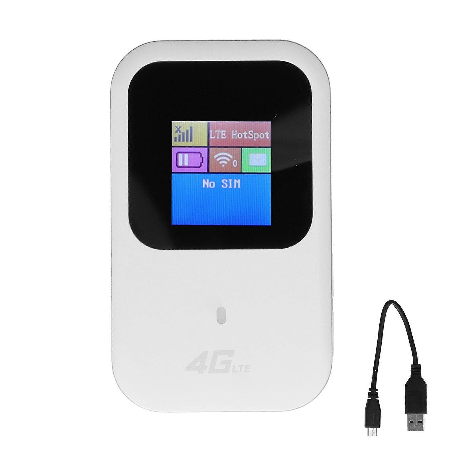 Mobile Hotspot Wireless Mini Convenient 150Mbps 2.4GHz 5GHz 4G LTE WiFi Router with LCD Screen
