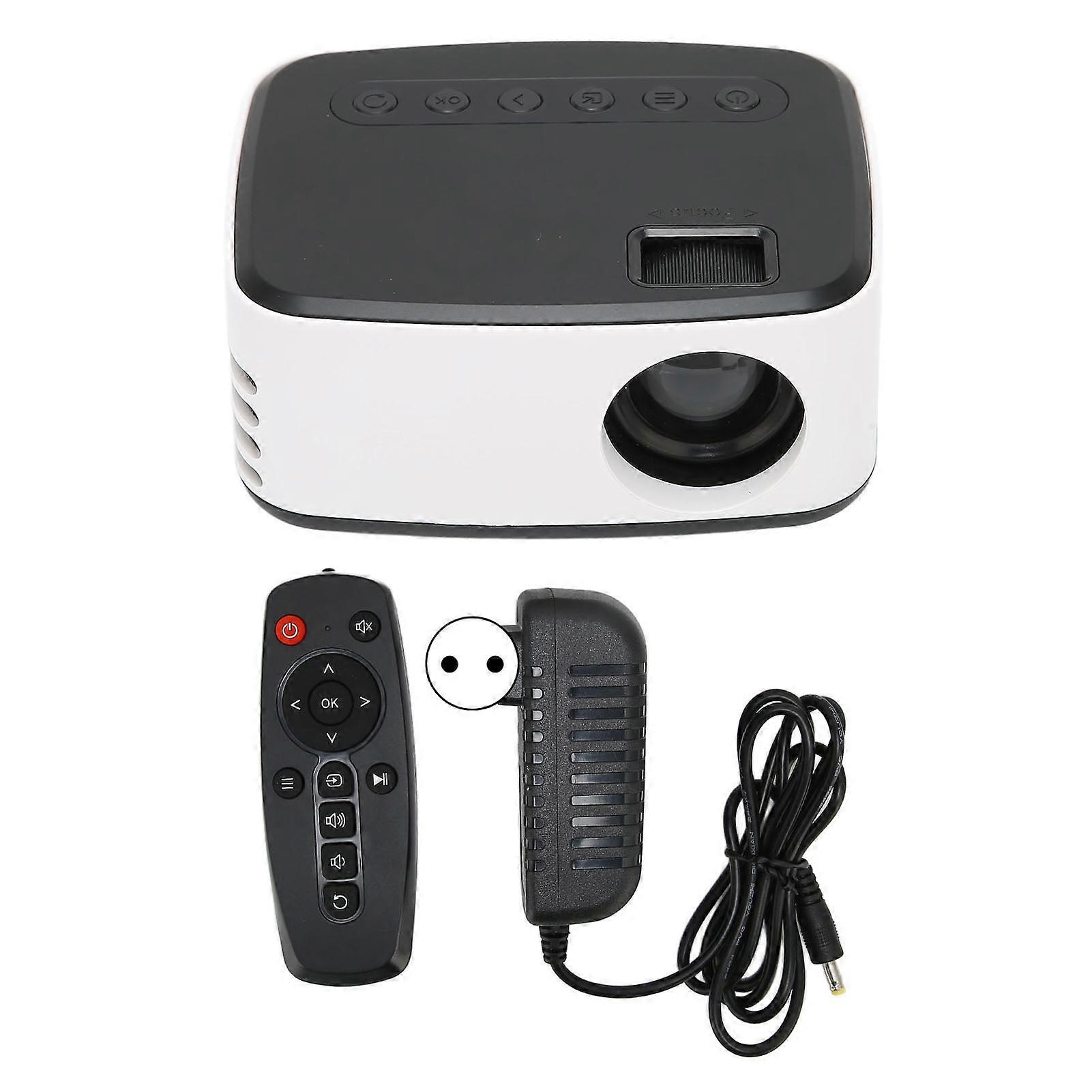Mini-Projektor 1920x1080 Auflösung High Definition Zoom-Funktion Tragbare drahtlose Spiegelung Wifi-Projektionsausrüstung EU-Stecker