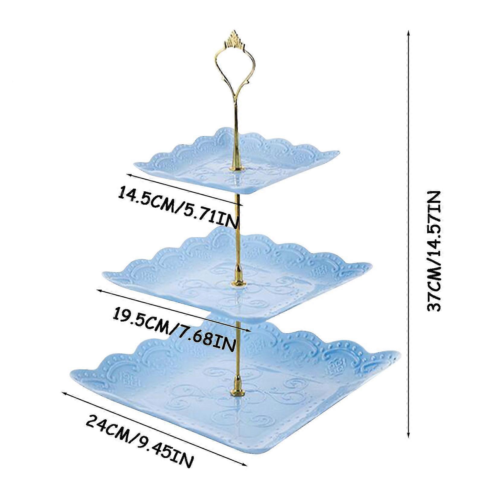 Tre-lags fruktbrett Tørket fruktbrett Dessertbrett Flerlags kakestativ O