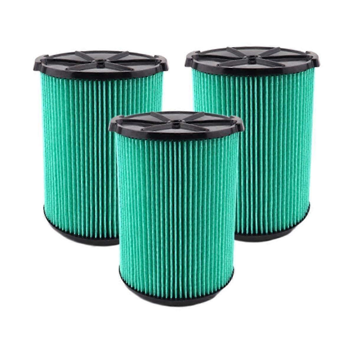 Vf6000 5-layer Pleated Replacement Vacuum Filter Compatible compatible with Shop 5-20 Gallon Wet/dry Vacuums (3