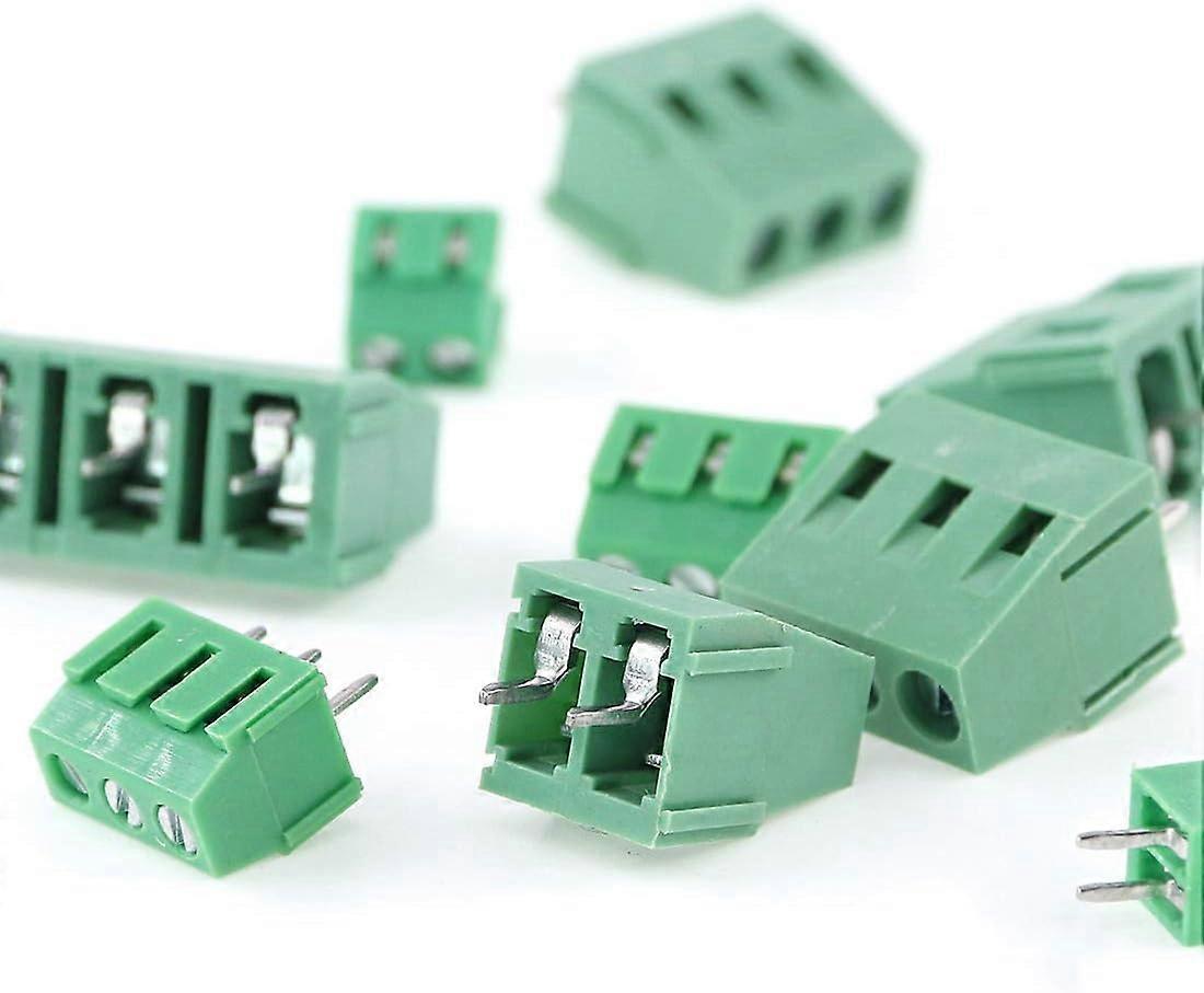 PCB Screw Terminal Block 2Pin 3Pin Pitch PCB Mount Screw Connector for Arduino (48PCS)