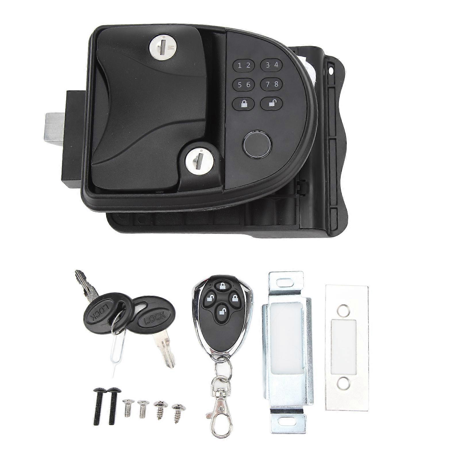 RV Keyless Entry Keypad Fernbedienung Tür Digital Lock Latch Handle Deadbolt Set für Wohnmobile 5. Radanhänger
