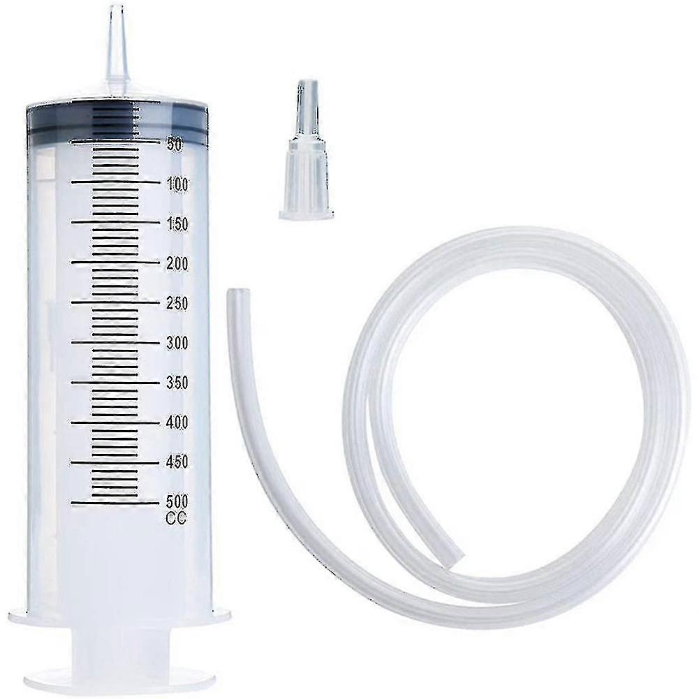 حقنة كبيرة الأنابيب 500ml حقنة بلاستيكية مع أنبوب محول كاب