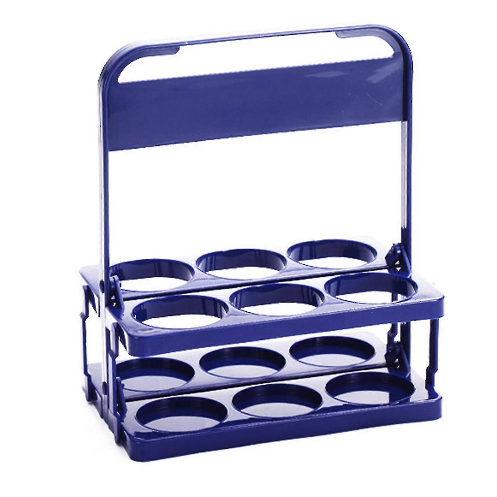 6 Cells Beer Carrier Plastic Folding Design Cans Holding Container For Wine Beer Soda