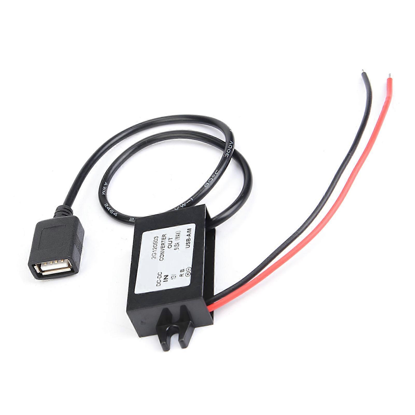 12V to 5V 3A USB Step Down Power Supply Module - DC-DC Buck Converter