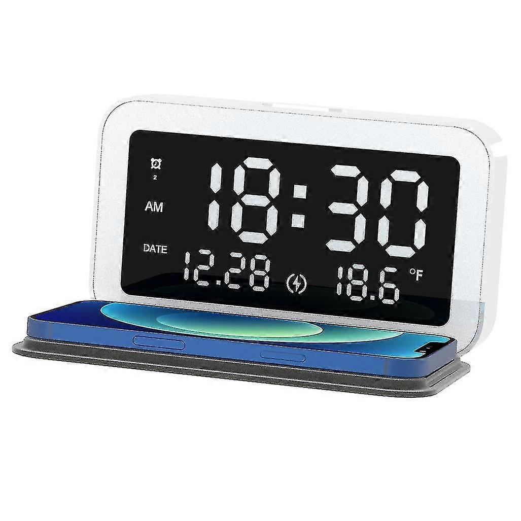 15w Wireless Charging  Alarm Clock