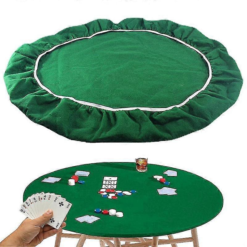 Game Table Cover Poker Bridge Card Table Cover Elastic Tablecloth For 36 To 48 Inches Table Game Accessories Zekai