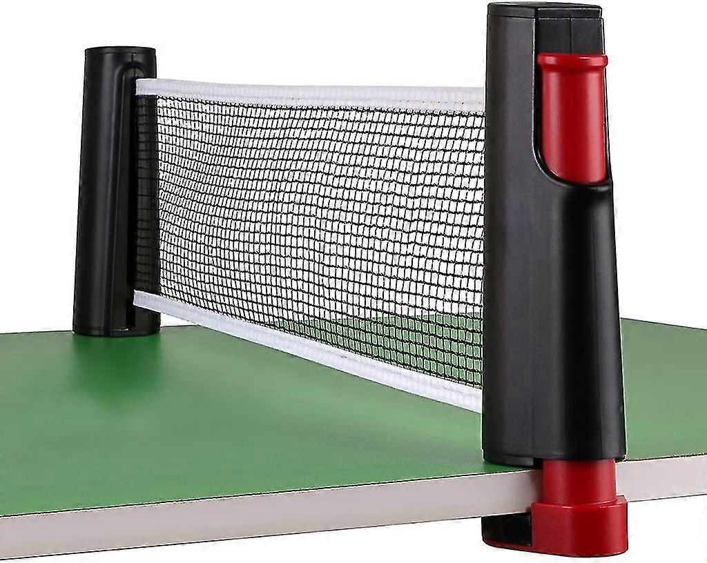 Remplacement de filet de tennis de table rétractable, filet de ping-pong et poteau rouge, 5,57 pieds