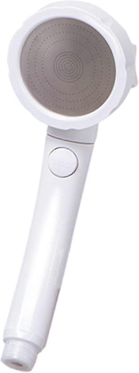 Universal Shower Head, White Shower Head Water Saving Shower Head Rotating Shower Head Shower Nozzle With 3 Modes Pulse Mode Rain Mode Mixed Mode