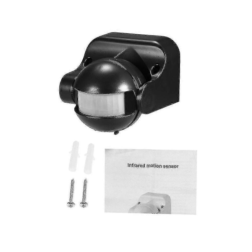 Black 180 Degree Angle Large Infrared Sensor Switch 220V-240V