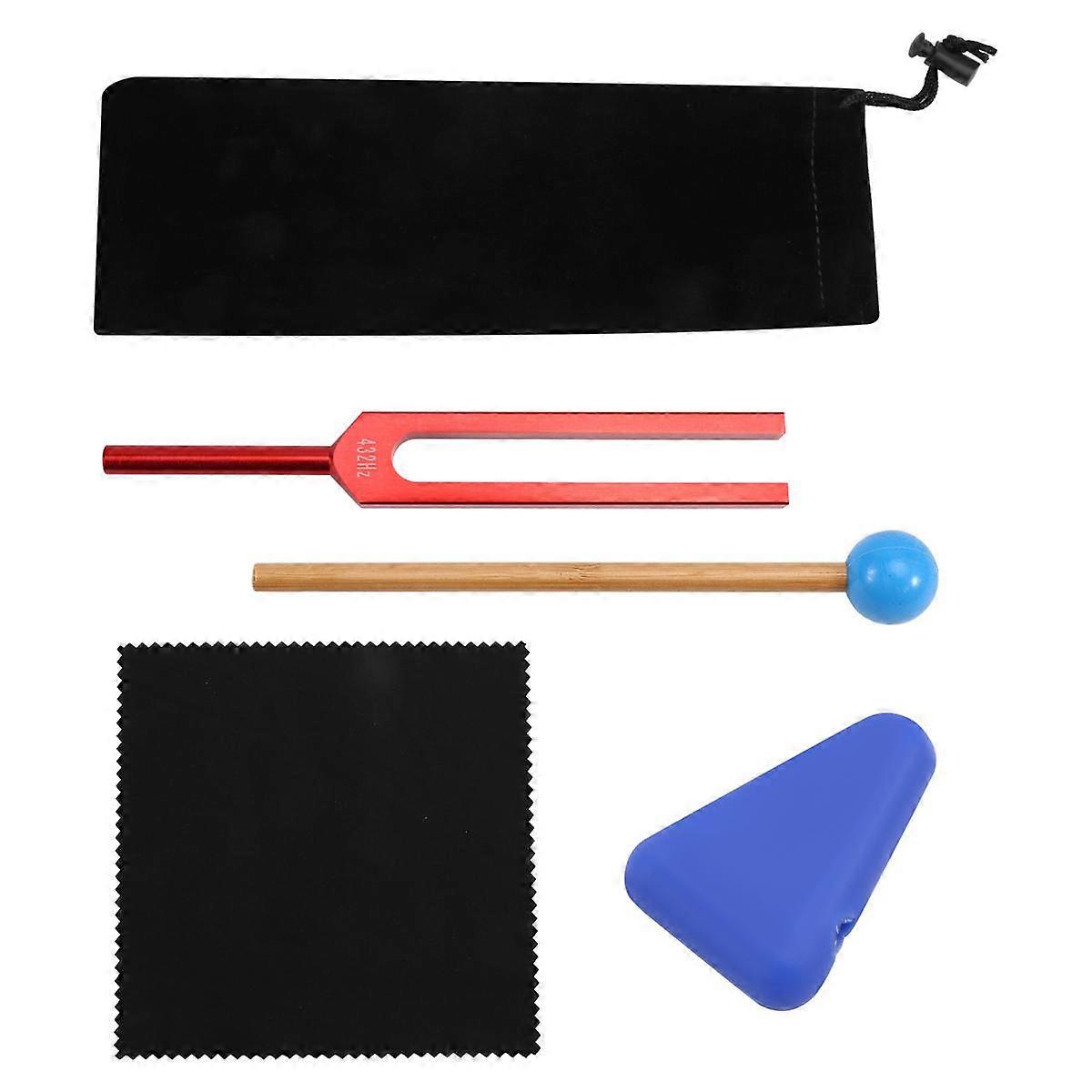 432Hz Tuning Fork for Healing Mental Relaxing Chakra Strengthen Stress Relieve,Aluminum Alloy Tuning Fork Red