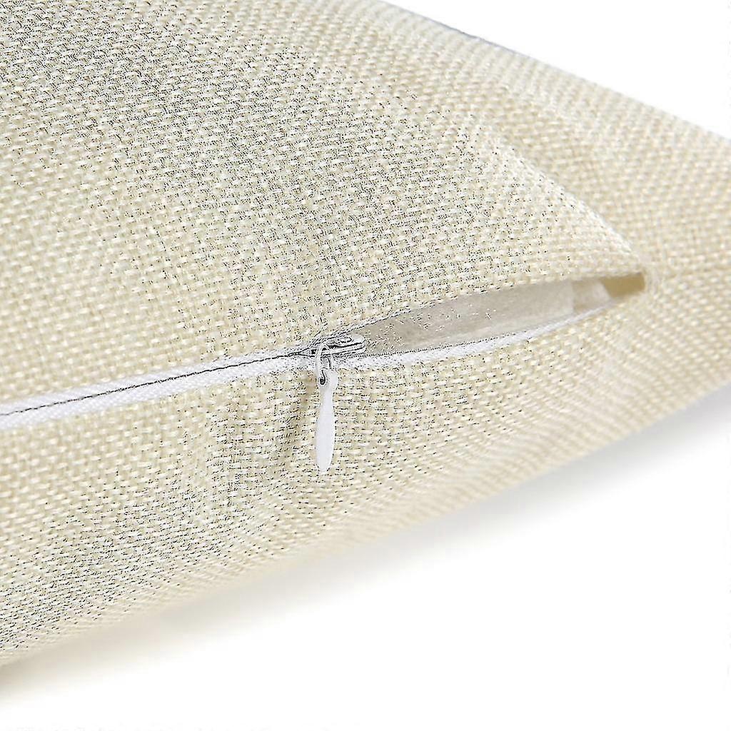 Silver Pattern Linen Cushion Cover Sofa Pillowcover Bedroom Pillowcase