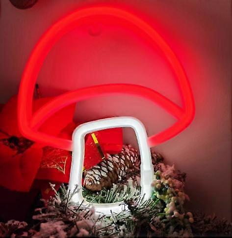 Neon svampeskilt, æstetisk svampe neonlys til vægindretning, 3D-indgraveret svampenatlys skaber skovvibes