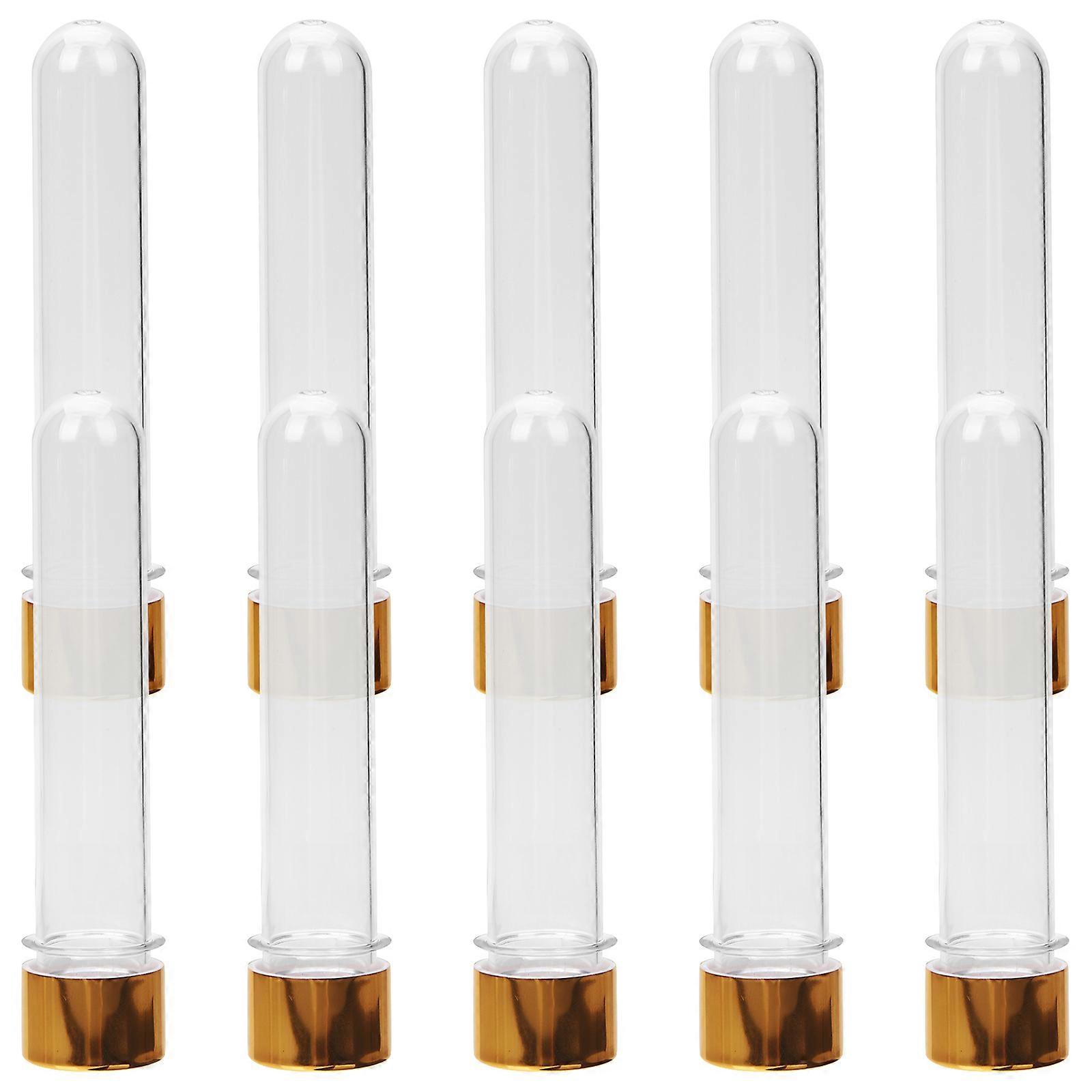 10pcs Small Test Tubes Cosmetics Vials Sample Test Tubes Liquids Storage Vials(40ml)