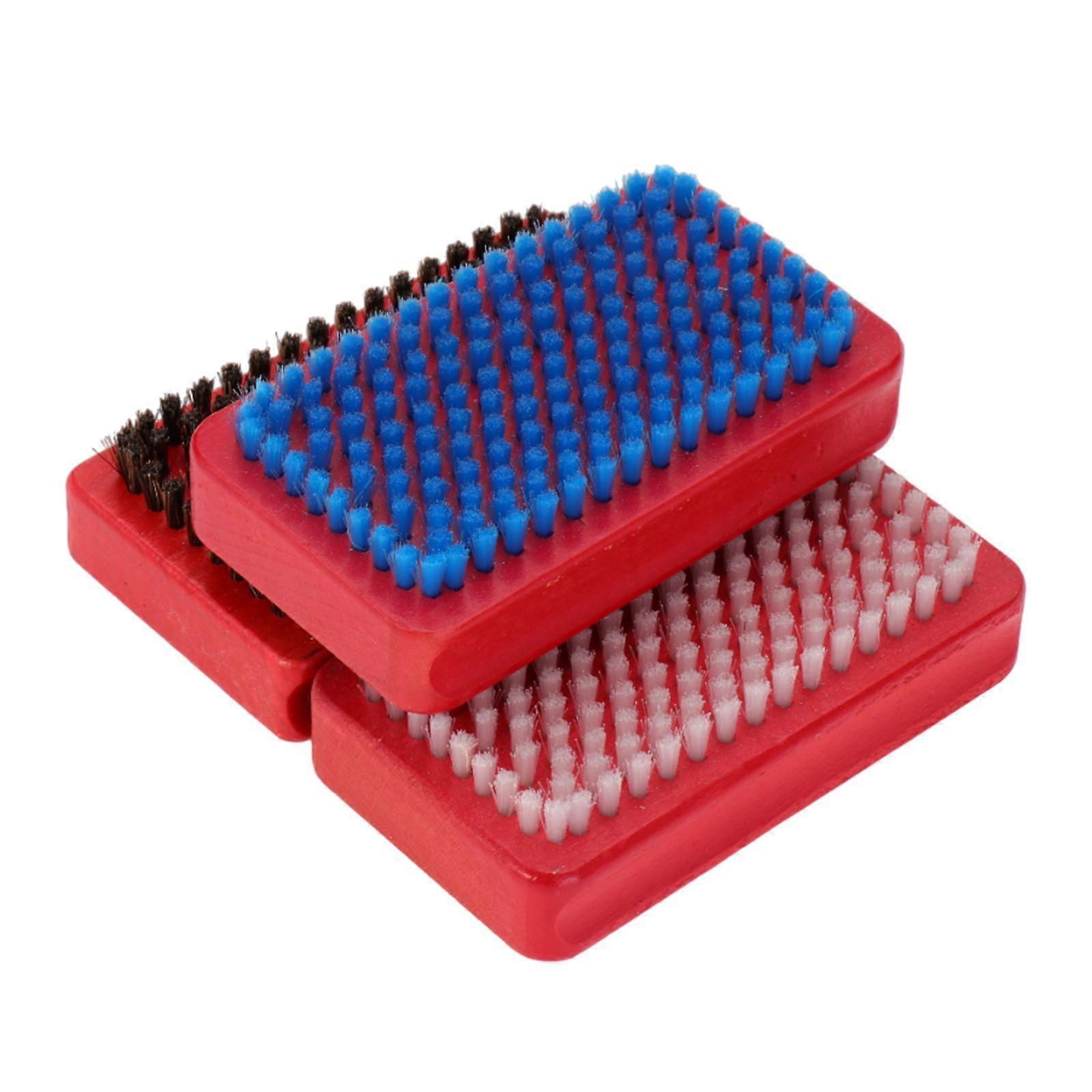 3x Snowboard vosk kartáč Kit Tuning Applicator Čistící nástroj Ski vosk kartáč Kit