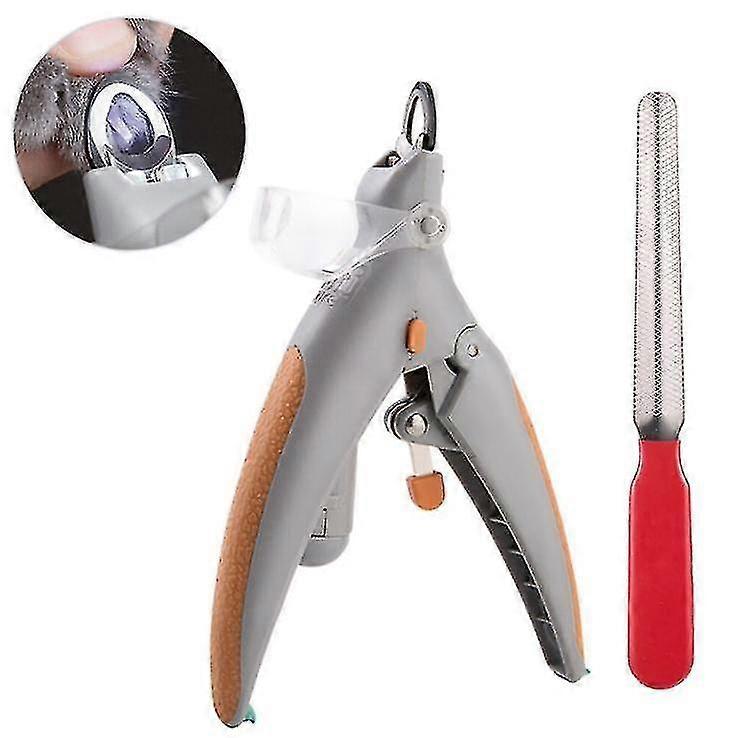 Pet Nail Clippers Illuminated Led Light 5x Magnification With Nail File