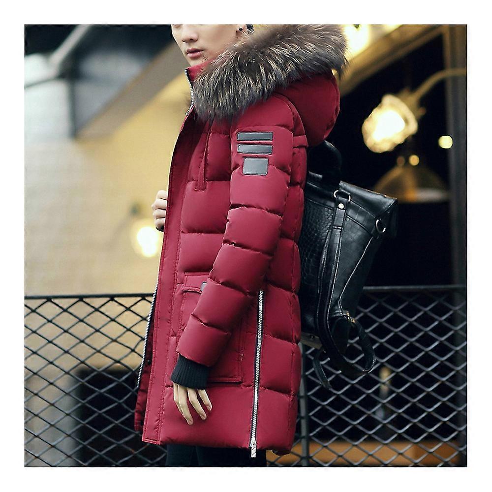 Man Down Coat Thick Long Fur Collar