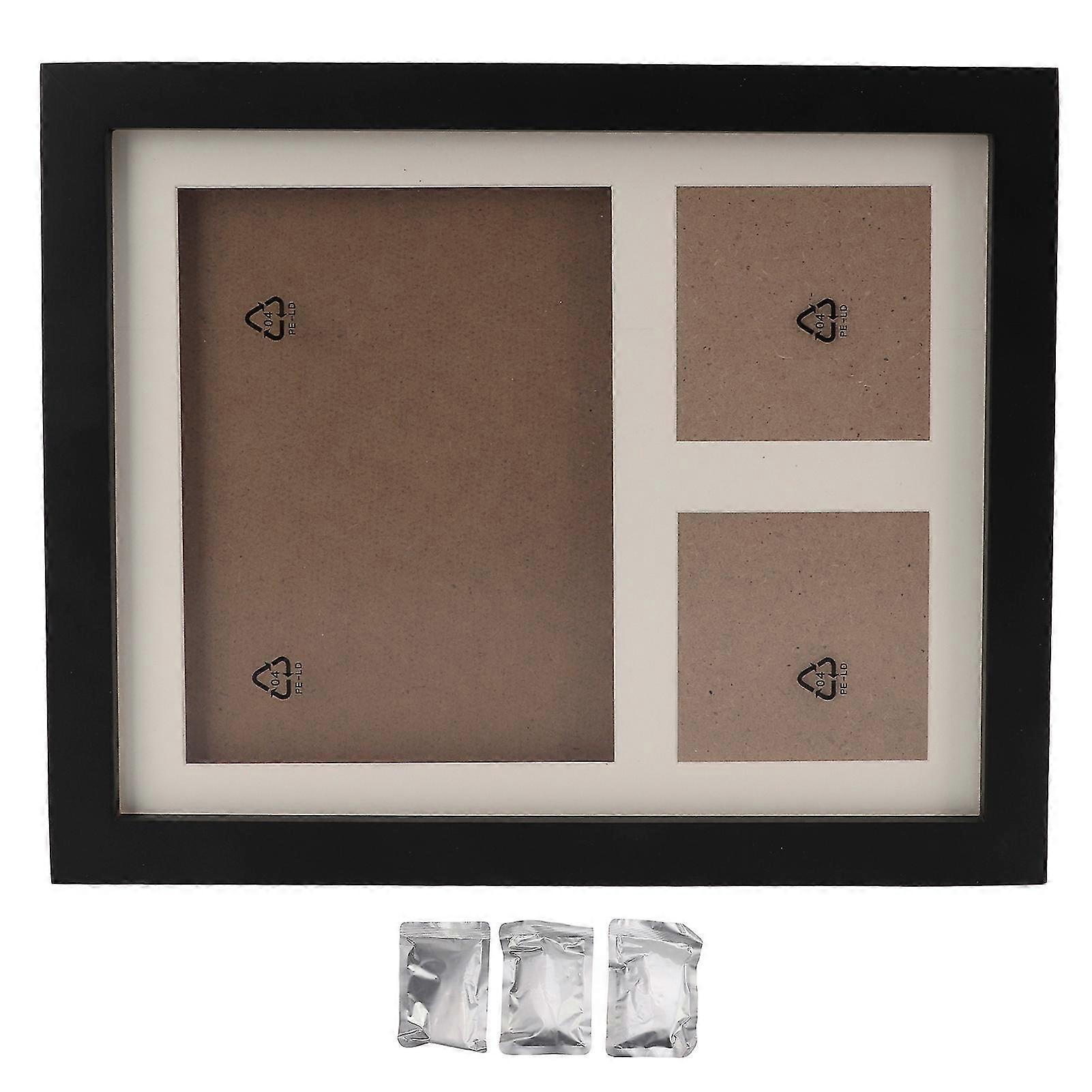 Pet Paw Prints Frame - DIY Handprint Footprint Keepsake Kit in Pure Natural Pine Wood