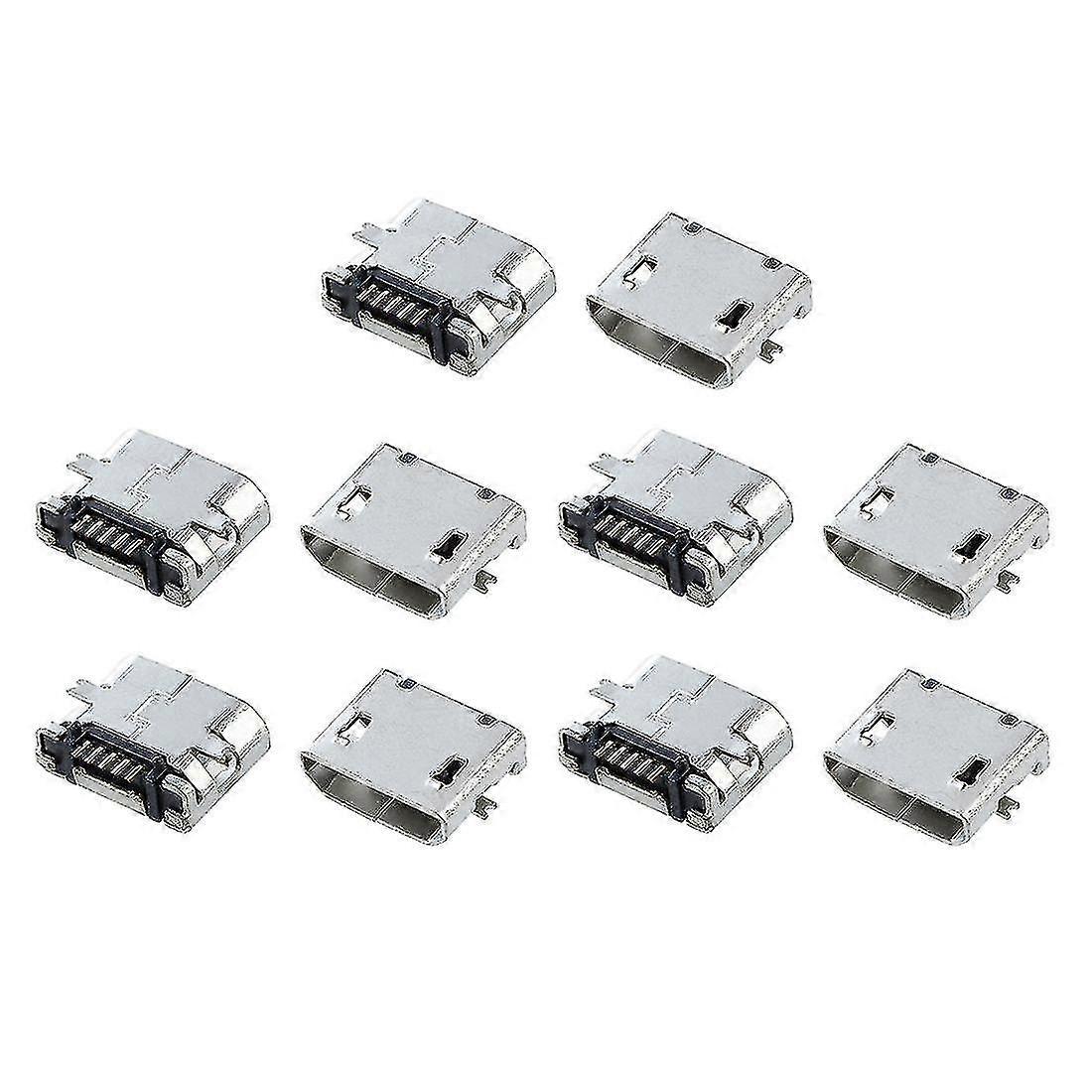 10 Pcs Pièces de rechange Type B Usb Femelle Jack Connecteur Port Socket