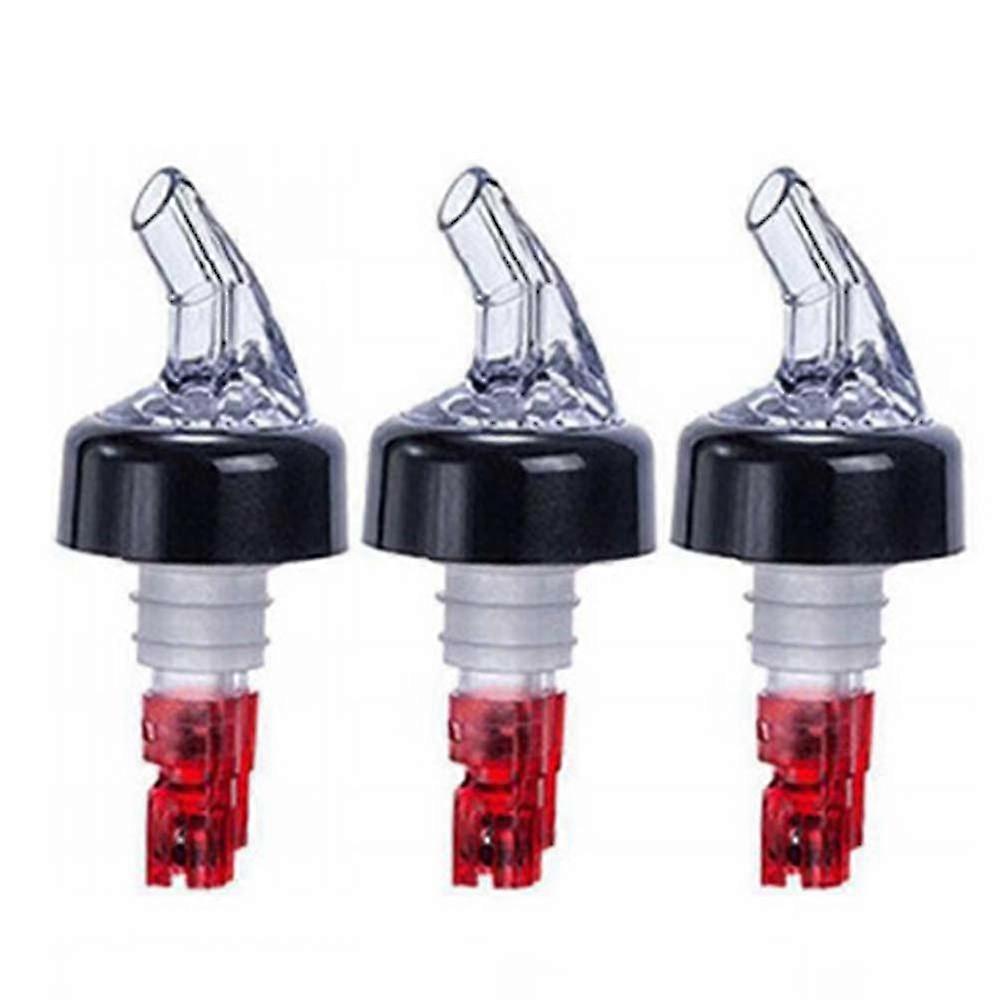 3pcs 1oz Quantitative Wine Pourer Wine Decanter Red