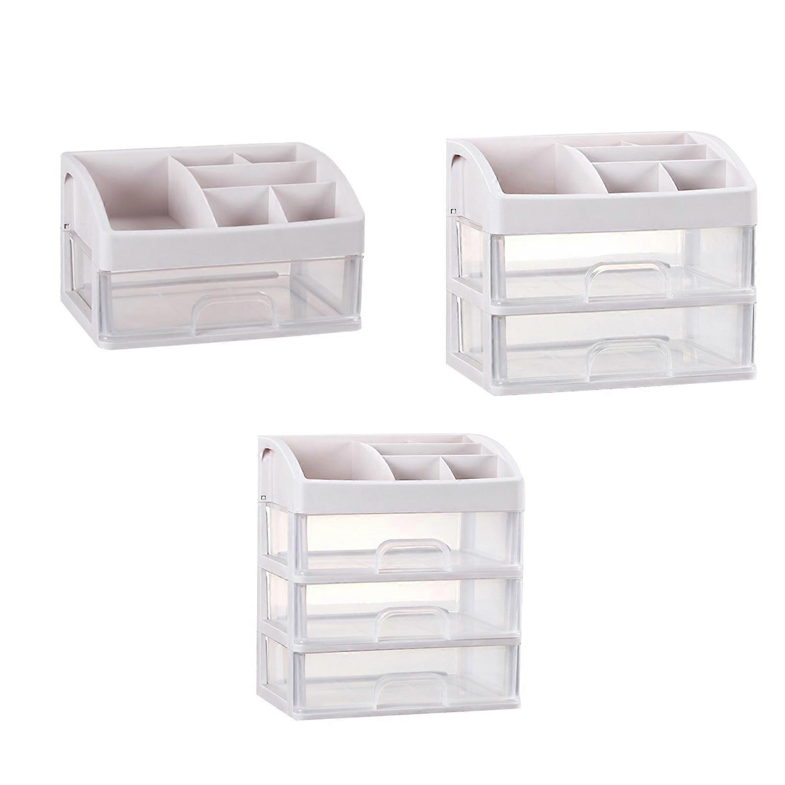 Storage Box Cosmetic Drawer Multi-function Desktop Organizer Container Jewelry Holder Storage Case