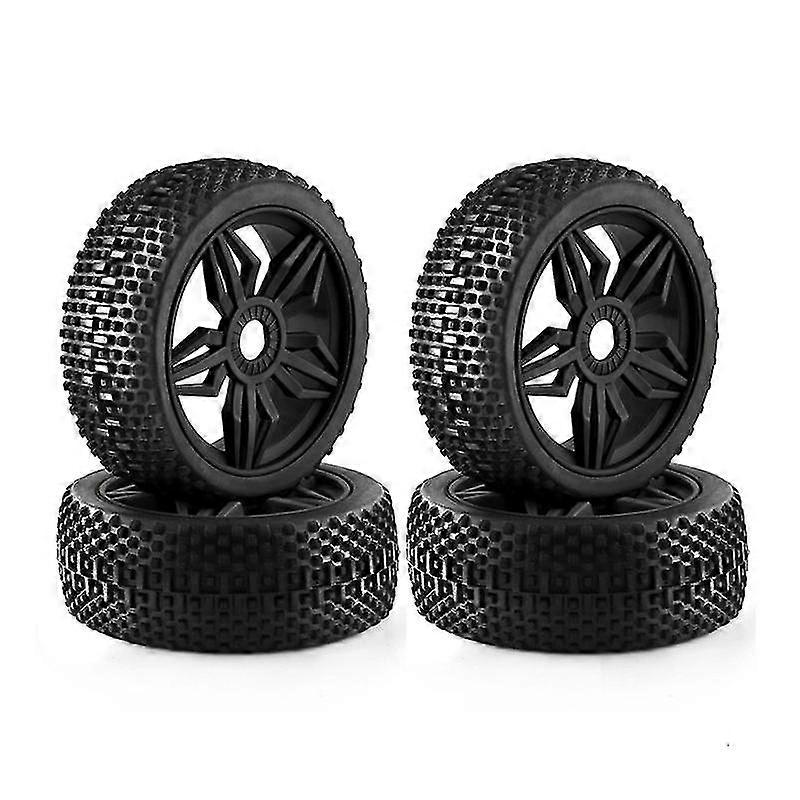 116mm 1:8 Scale Rc Buggy Reifen 17mm Sechskanträder und Reifen, Schwarz