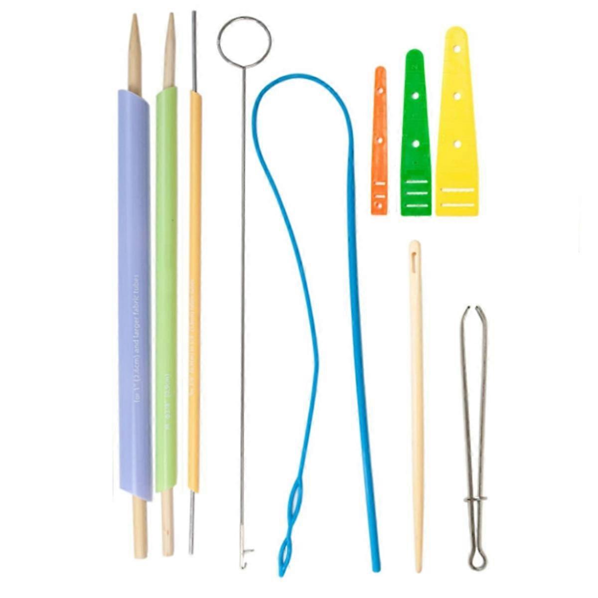 Fabric Tube Turning and Threading Tool Set Includes Drawstring Threader,Drawstring Threader Tool Set Sewing Loop Kit