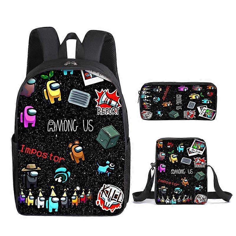 Among Us Space Werewolf Killing Three-piece Game Peripheral Backpack Primary and Secondary School St