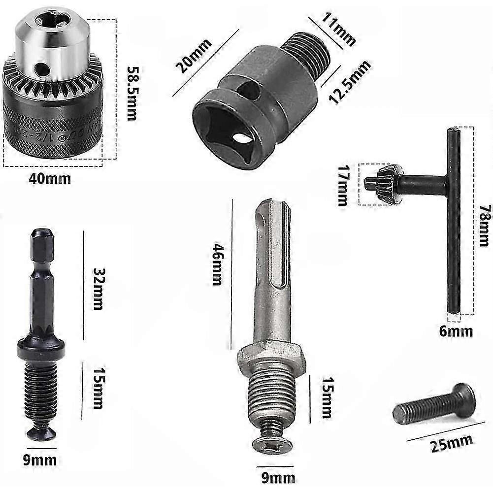 thumbnail image 2 of 10mm Double Sleeve Drill Chuck For Makita, Hitachi, Ryobi, Panasonic Power Tools 2 of 5