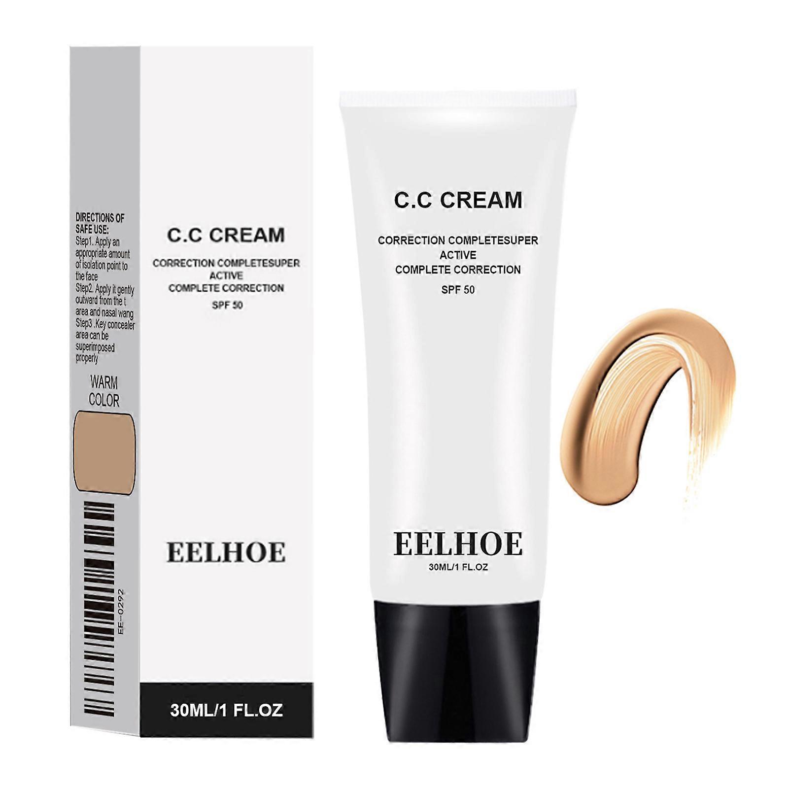 30ml Skin Tones Adjusting CC-Cream Multifunctional Face Sunscreen for Dating Commuting