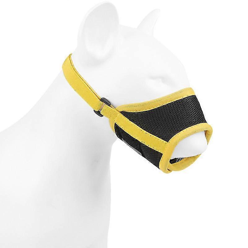 Dog Muzzle, Soft Nylon Muzzle For Small Medium Large Dogs Labrador German Shepherd Chihuahua, Air Mesh Breathable Drinkable Adjustable Loop Anti-dropp